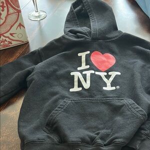 I Love NY Kids Black Hoodie